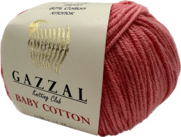 Włóczka Gazzal Baby Cotton 50g/165m 3435 KORAL