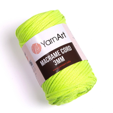 Sznurek YarnArt Macrame Cord 3mm 801 NEONOWY