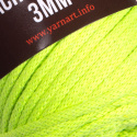 Sznurek YarnArt Macrame Cord 3mm 801 NEONOWY