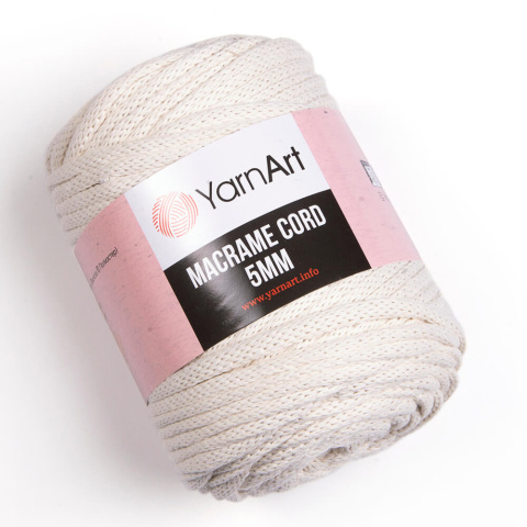 Sznurek YarnArt Macrame Cord 5mm 752 ECRU