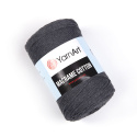 Sznurek YarnArt Macrame Cotton 758 GRAFITOWY