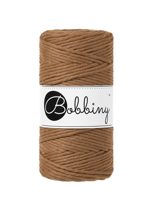 SZNUREK DO MAKRAMY BOBBINY 3mm/100m CARMEL