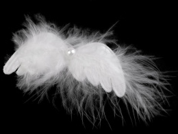 Anielskie skrzydła dekoracja z klipsem 3x7,5cm (1szt)