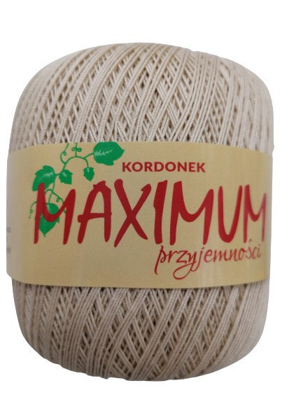 Kordonek Opus Maximum 100g/565m kol.300 JASNY BEŻ