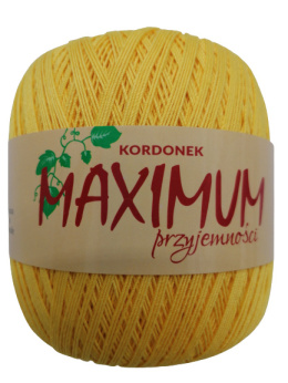 Kordonek Opus Maximum 100g/565m kol.1505 ŻÓŁTY