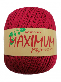 Kordonek Opus Maximum 100g/565m kol.1555 MALINOWY