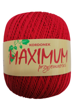 Kordonek Opus Maximum 100g/565m kol.1554 CZERWIEŃ