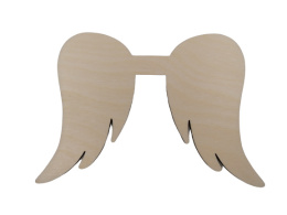 Drewniane skrzydła do Aniołów, Makrama 17x12 nr3