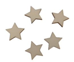 Gwiazdki Gwiazdy Scrapki ze sklejki 1,8cm 10szt.