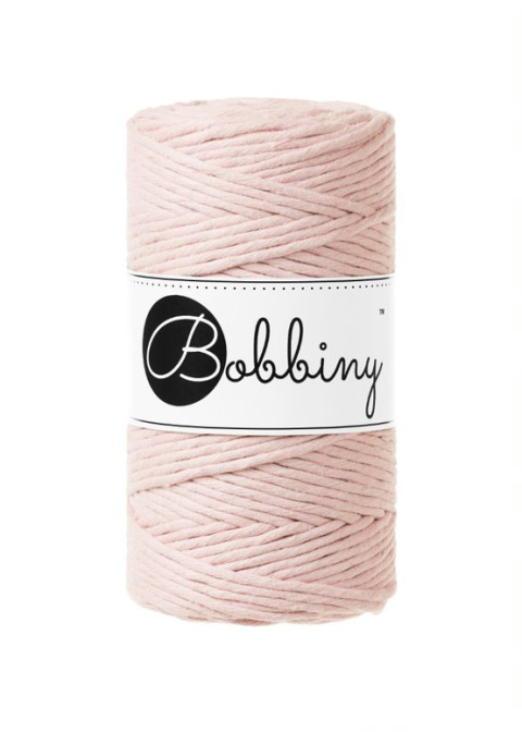 SZNUREK DO MAKRAMY BOBBINY 3mm/100m PASTEL PINK