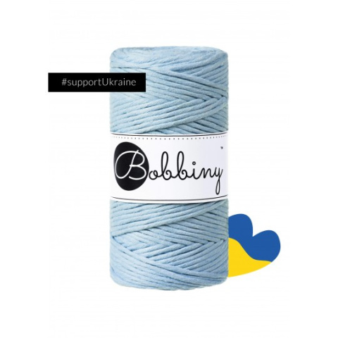 SZNUREK DO MAKRAMY BOBBINY 3mm/100m SKY BLUE