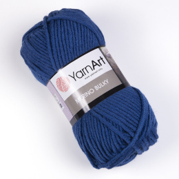 Włóczka YarnArt Merino Bulky 551 CIEMNY NIEBIESKI